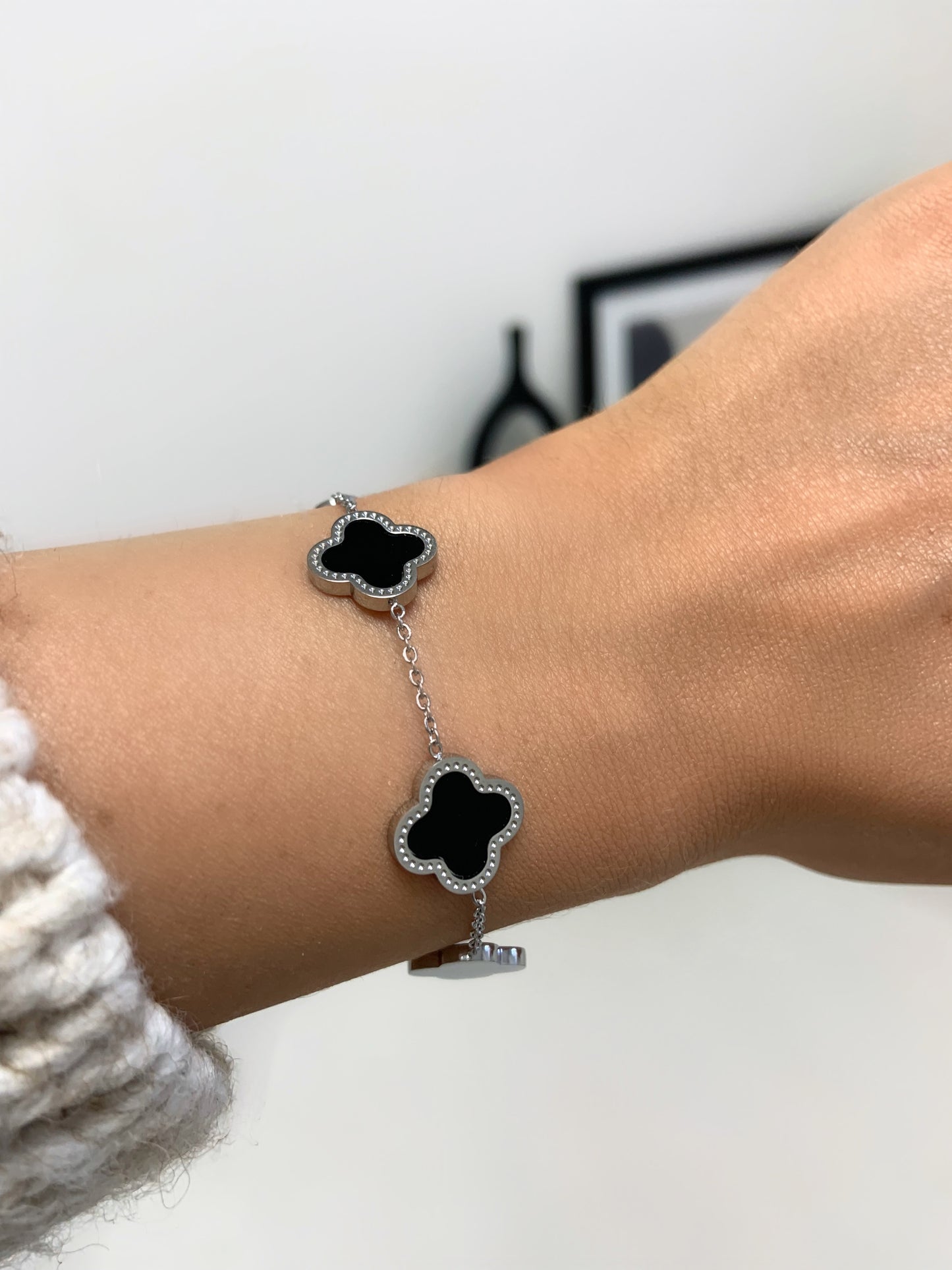 Lydia Clover Bracelet SILVER