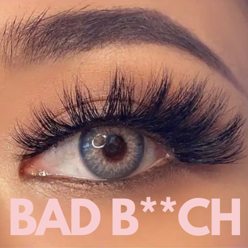 Falsche Wimpern aus Kunstnerz von Bad B**ch