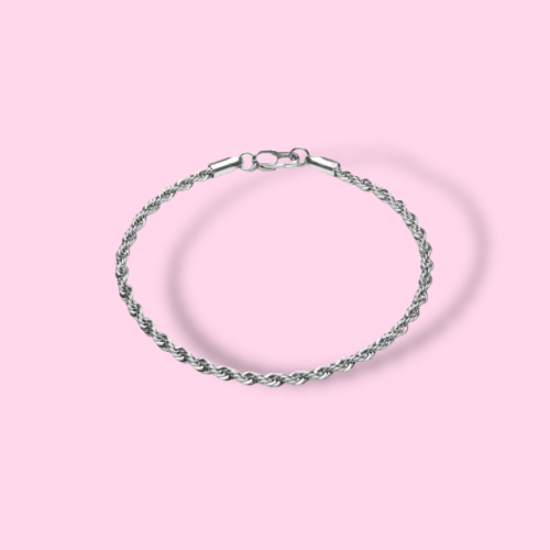 Silver Rope Bracelet
