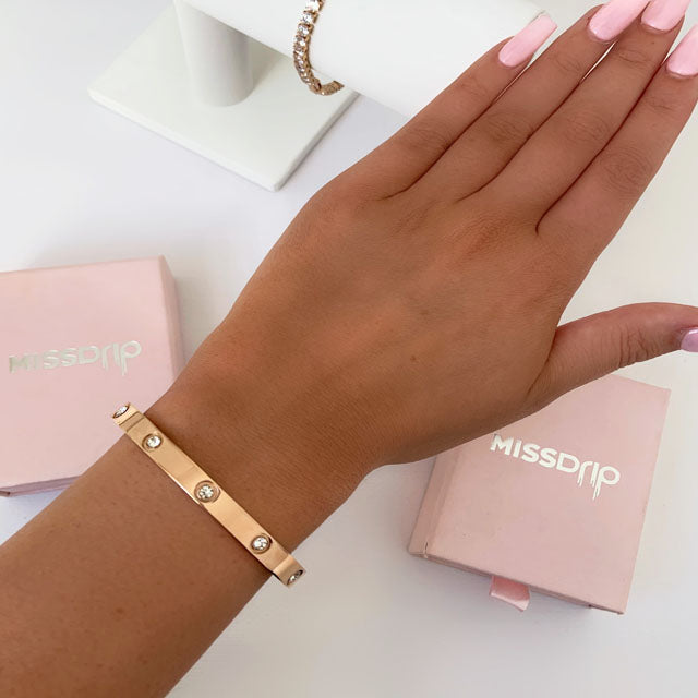 Kimmie Rose Gold Bangle Bracelet