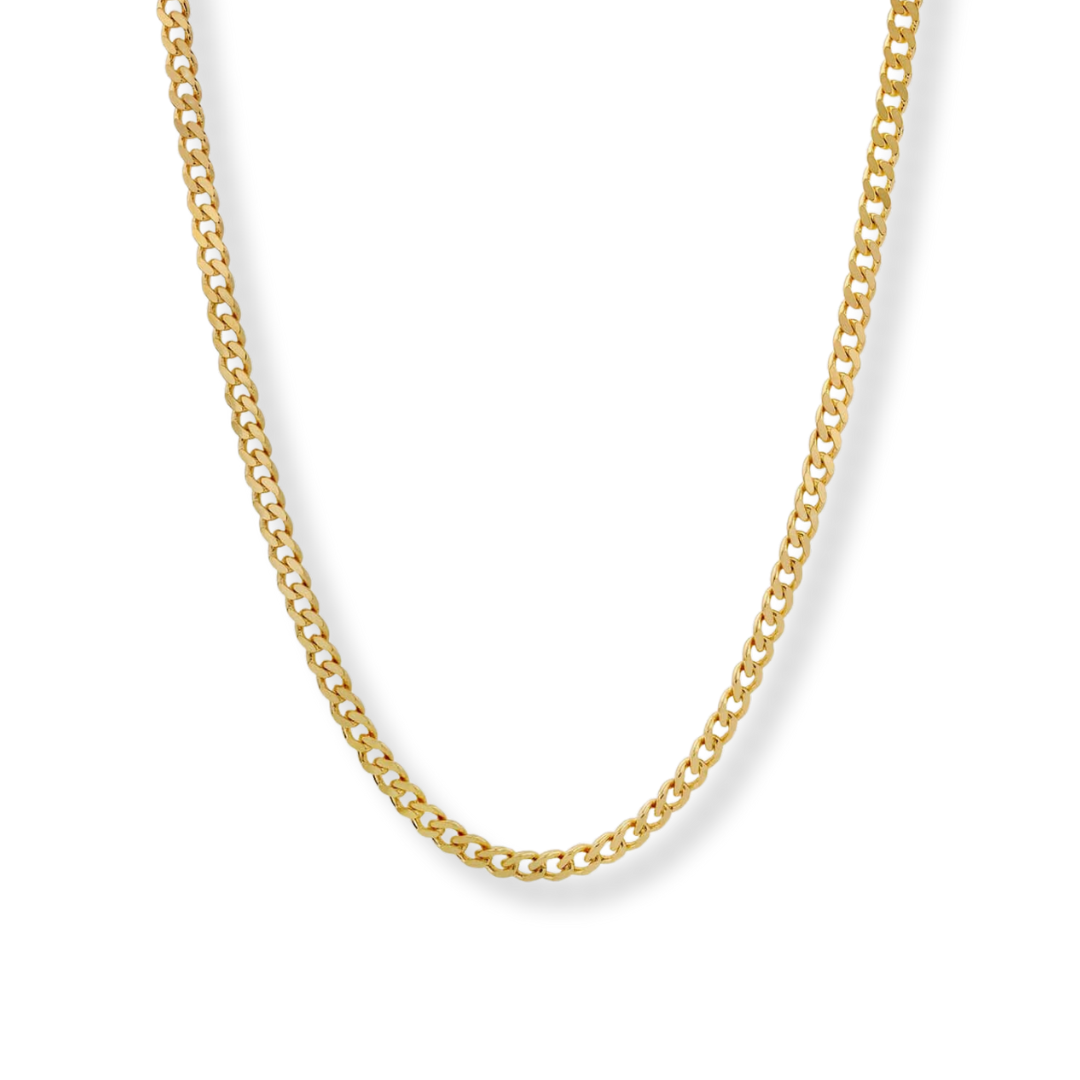 Cuban 4mm Chain Gold Necklace