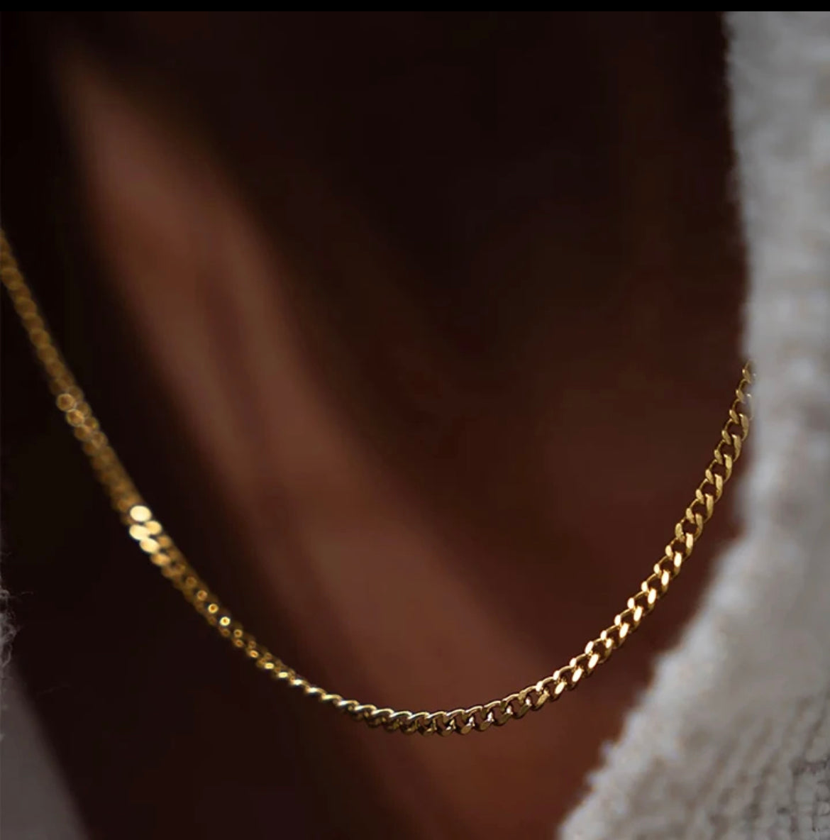 Cuban 4mm Chain Gold Necklace
