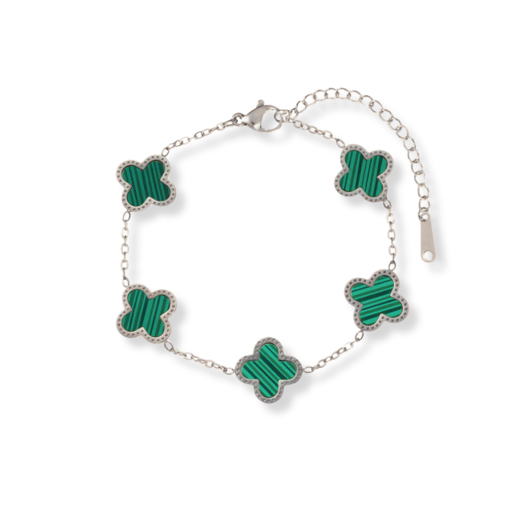 Lydia Clover Armband SILBER