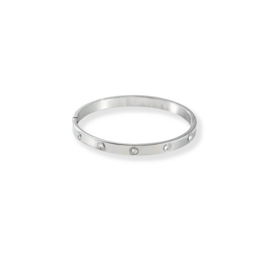 Kimmie Silver Bangle Bracelet