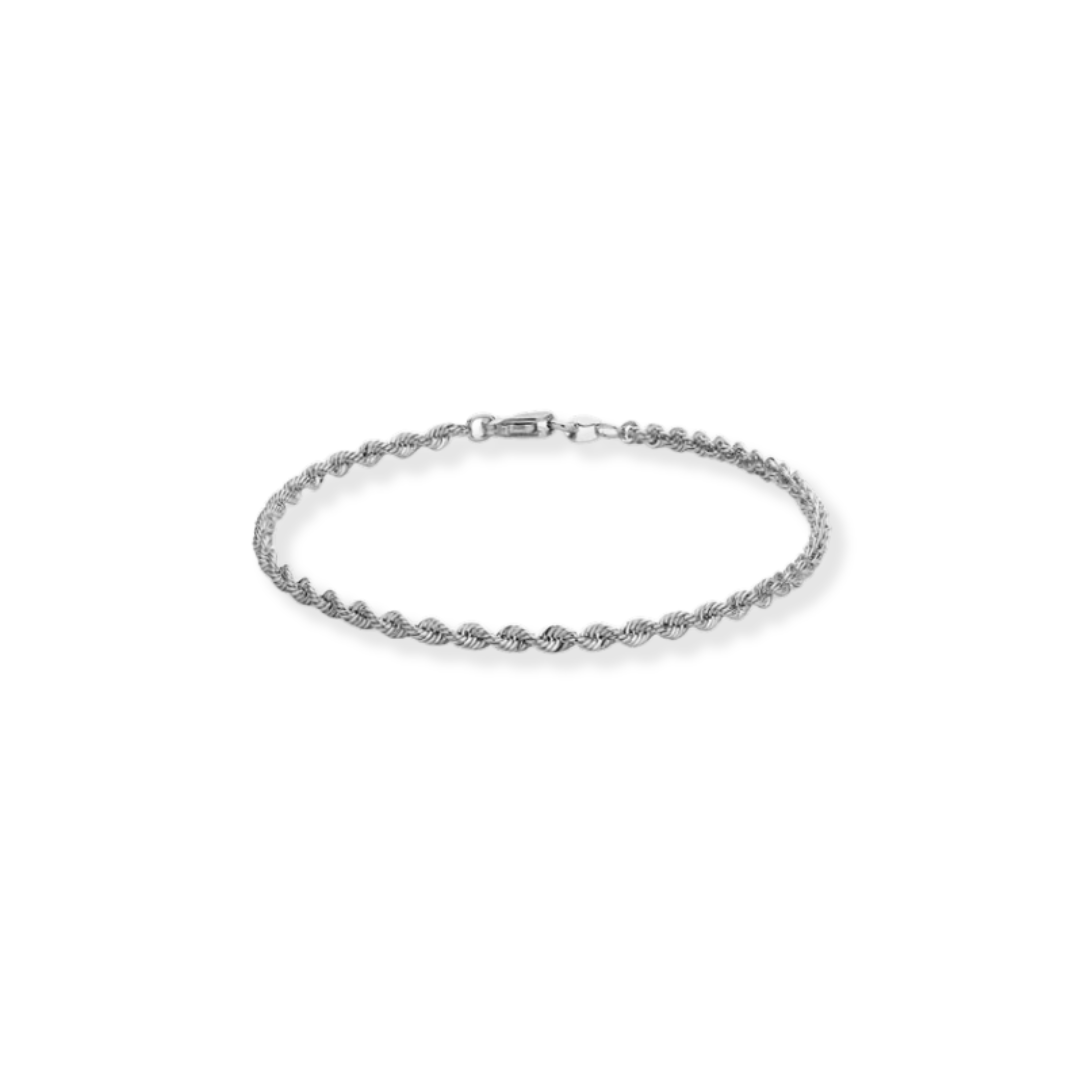 Silver Rope Bracelet