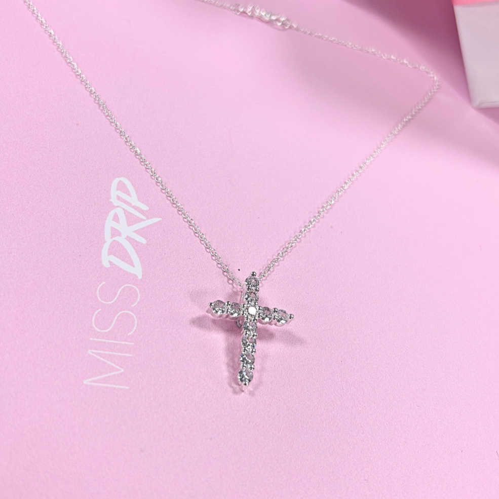 Sienna Sterling Silver Cross Necklace