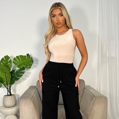 Miss Drips Sleeveless Slinky Bodysuit