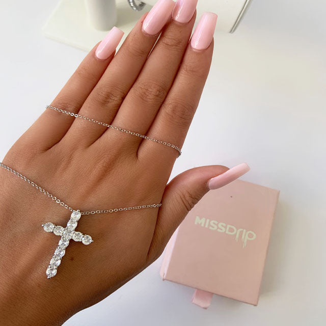 Sienna Sterling Silver Cross Necklace